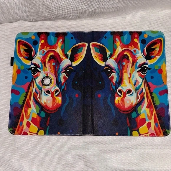 Colorful Giraffe Tablet Case - Picture 4 of 11
